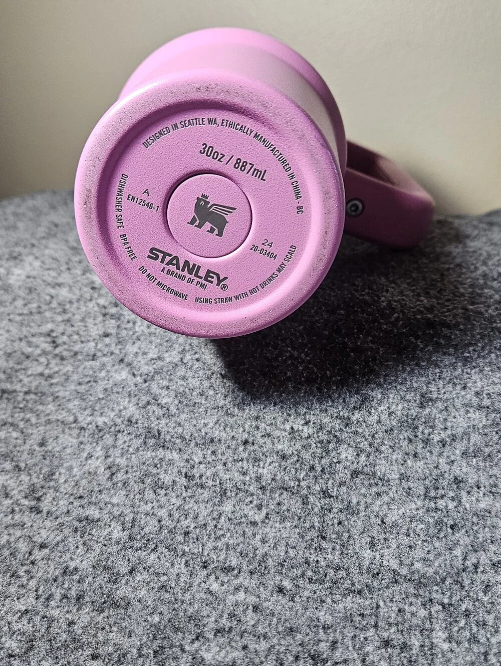 Stanley Pink Insulated Mug with Handle and Lid